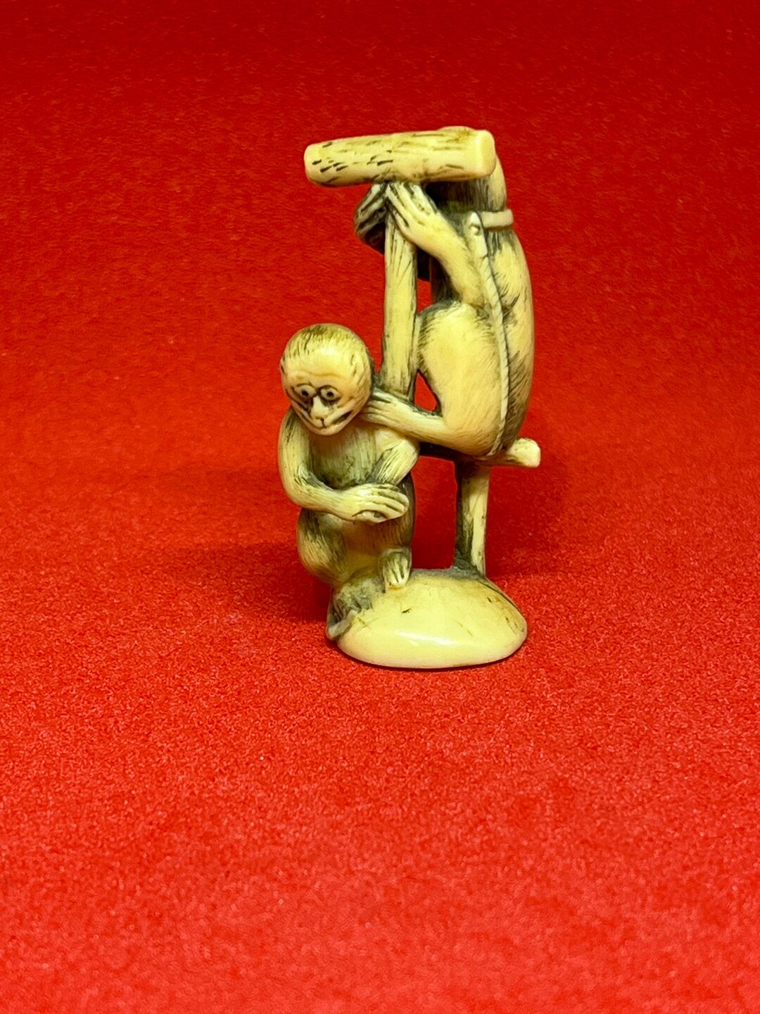 Wonderful Hand Carved Tagua Nut 2 Pet Monkeys - Etsy