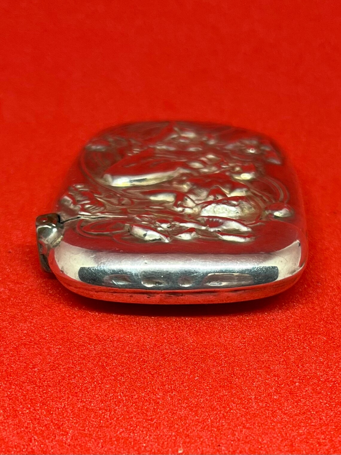 Art Nouveau Sterling Silver Match Safe Woman Smoking Cigarette - Etsy