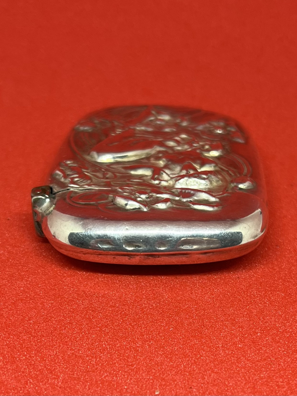 Art Nouveau Sterling Silver Match Safe Woman Smoking Cigarette - Etsy