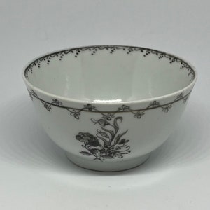 Chinese Export Grisaille Gilt Floral Tea Cup Yongzheng （1723-1736) As-Is