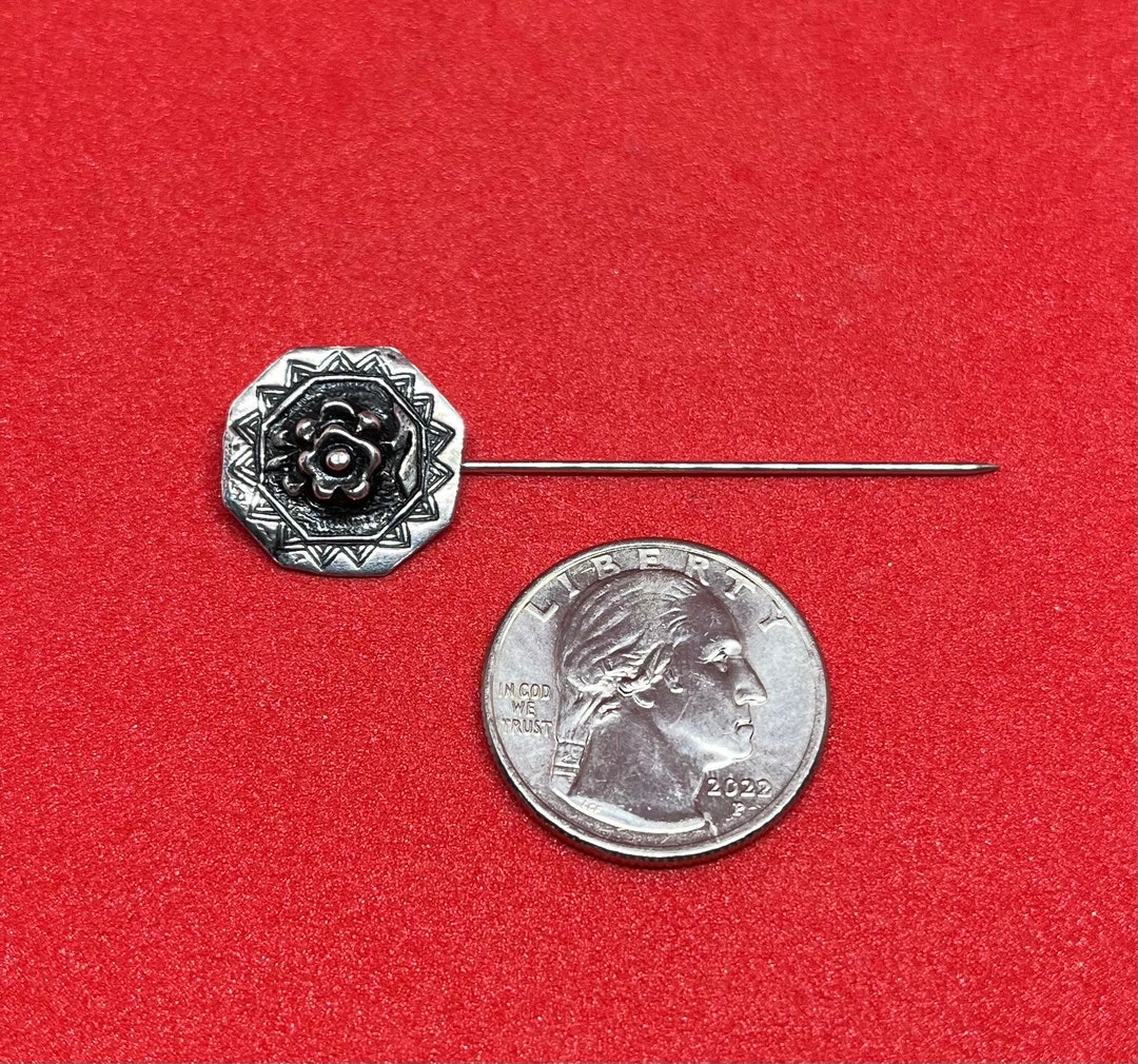 Vtg Sterling Silver Forget-me-not Stick Pin Lapel Pin - Etsy