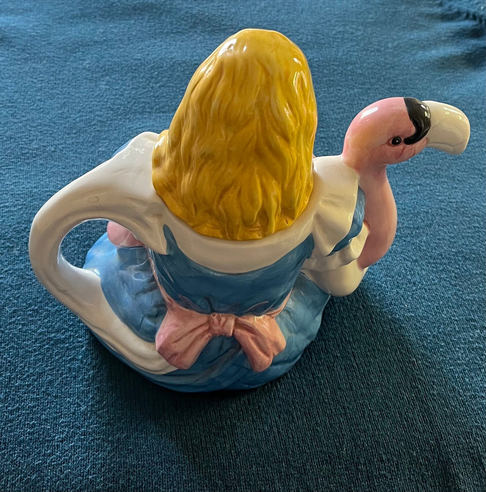 Rare HTF Alice in Wonderland Flamingo Teapot Etsy