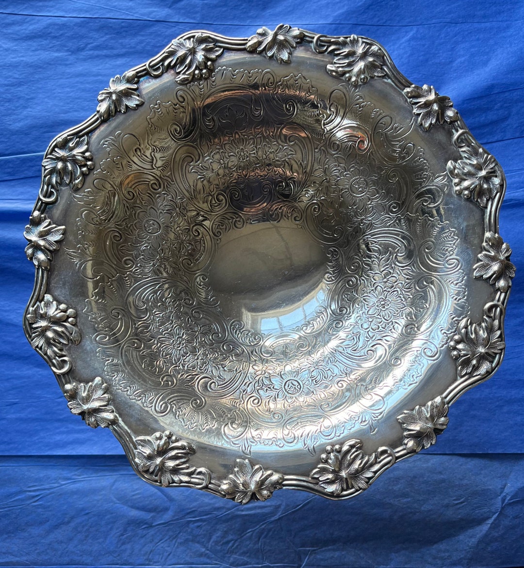 Barker Ellis English Silver Plate Compote Menorah Hallmark Etsy UK