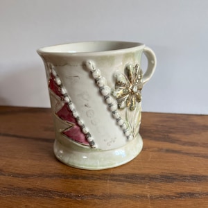 Antique 1900s A Present shaving mug Germany porcelain