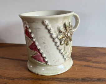 Taza de afeitar antigua de la década de 1900, porcelana de Alemania