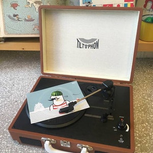 Cartolina audio / vinile estate greca