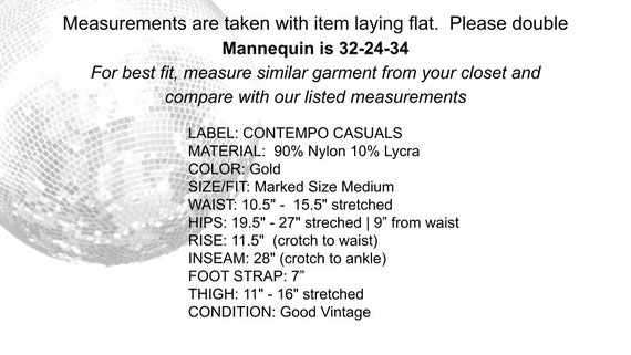 Vintage Gold Stirup Pants | Metallic Spandex Stir… - image 5