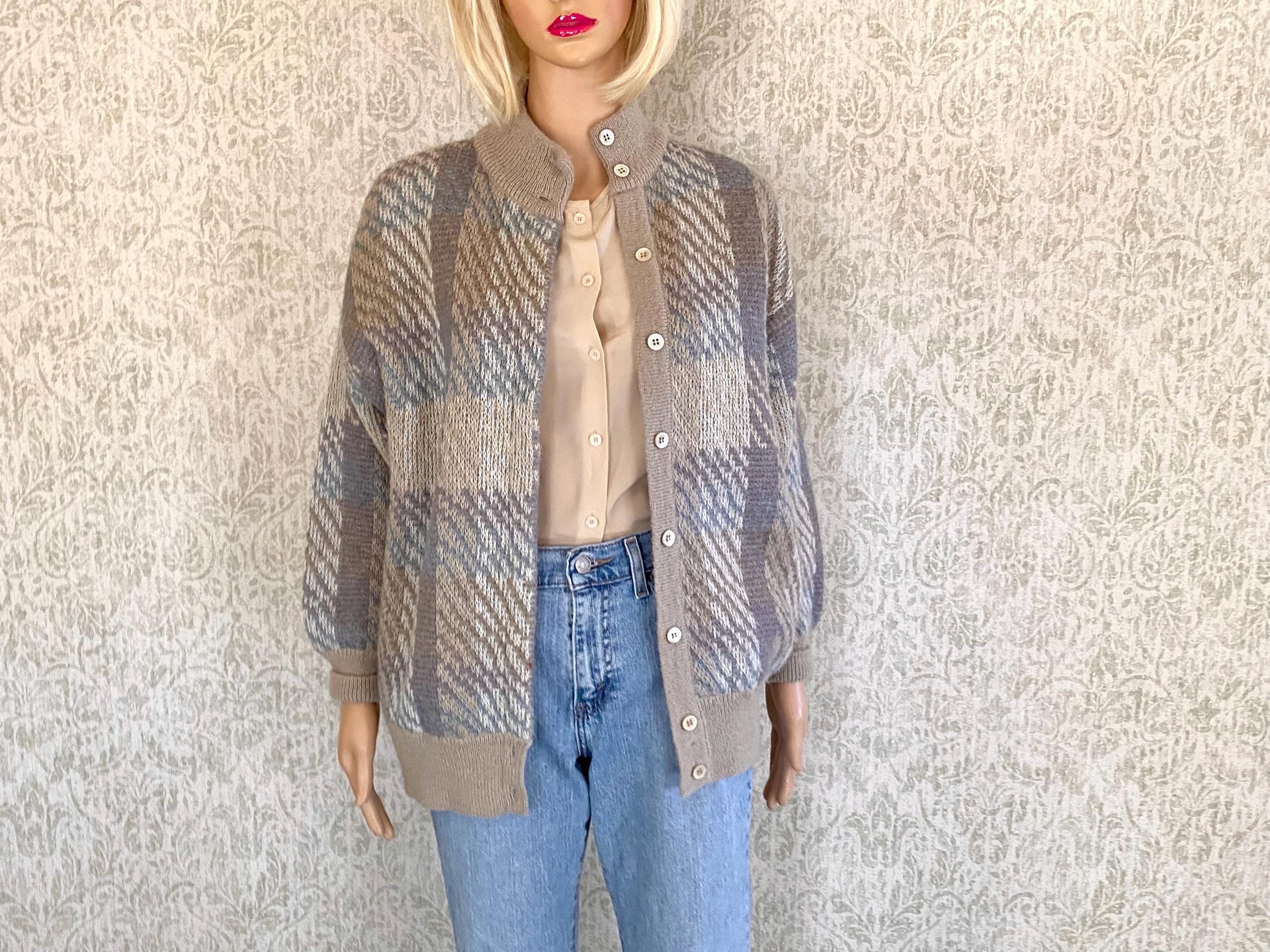Women Vintage Italian Mohair Cardigan - Etsy Women Vintage Italian Mohair Cardigan - Etsy