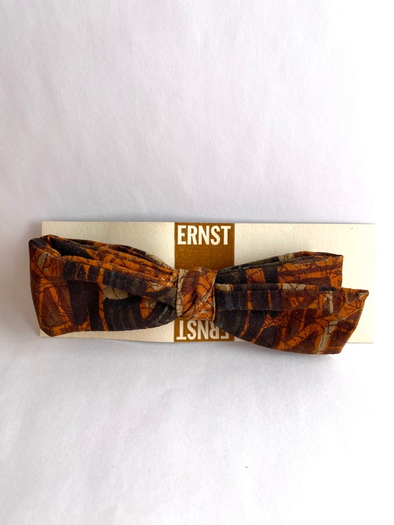 Vintage Batik Bowtie | Rare Mid Century 60s Retro… - image 6