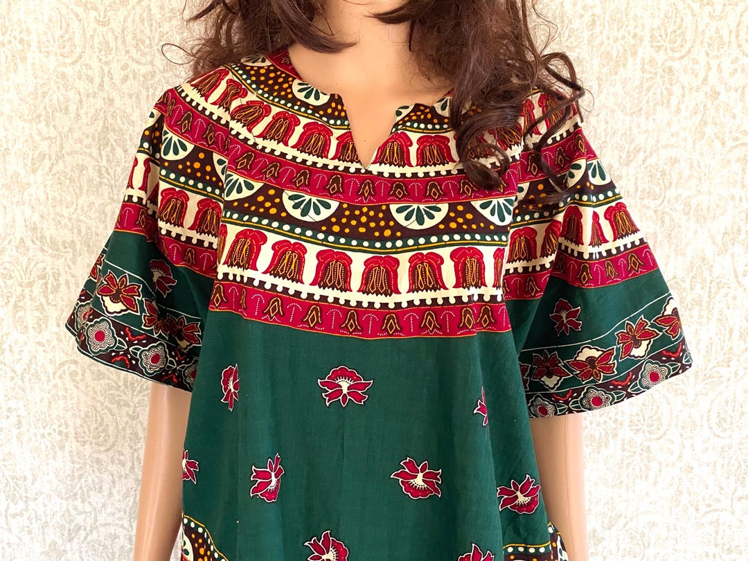 African Batik Shirt (Green)