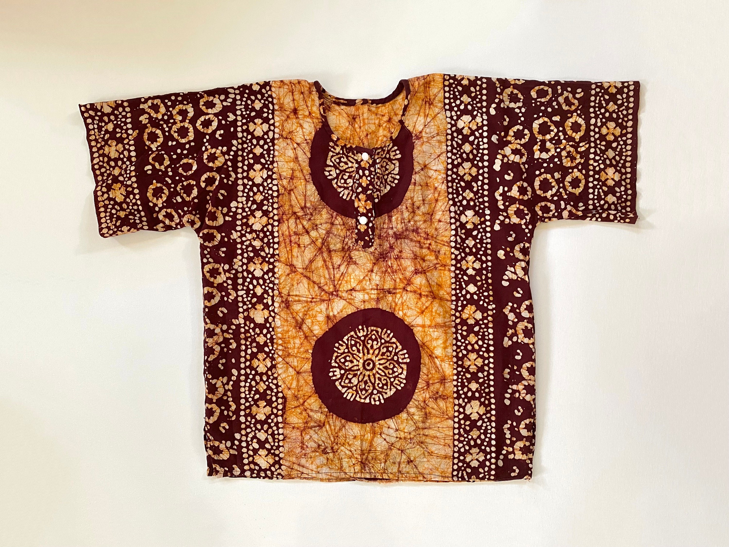 vintage Tee × African Batik Remake tunic All African Vintage Tee