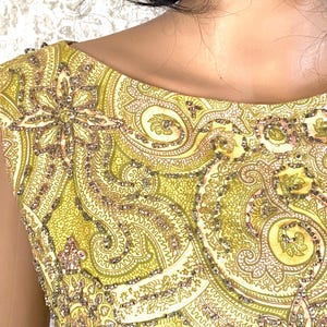 Vintage Beaded Blouse: 1950s Hong Kong British Crown Evening Top