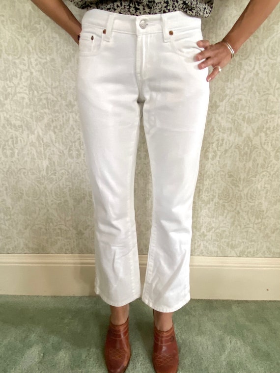 Vintage White RALPH LAUREN Polo Jeans 29" Waist D… - image 5