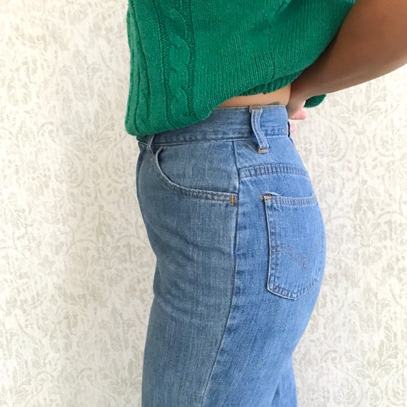 Vintage Big "E" Levis Bell Bottom Jeans Rare Deni… - image 8