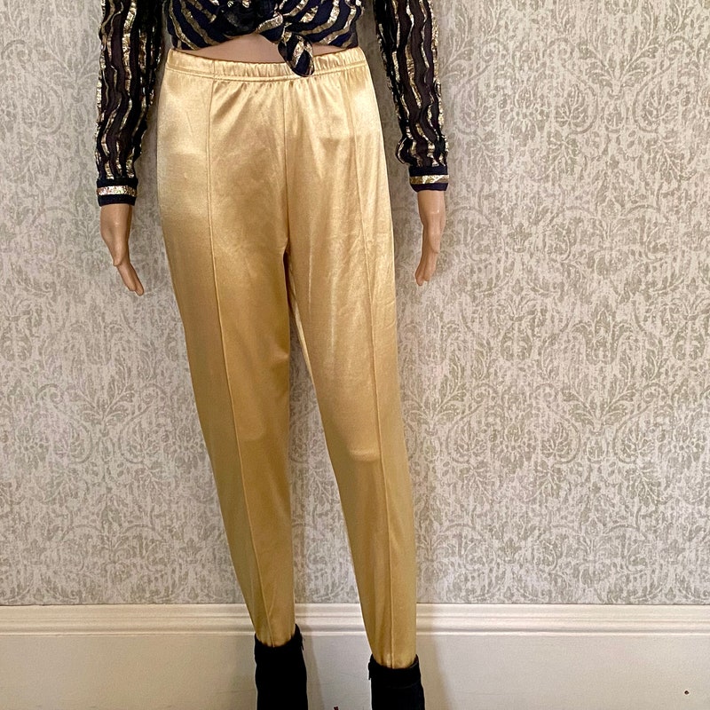 Shiny stretch pants Pants