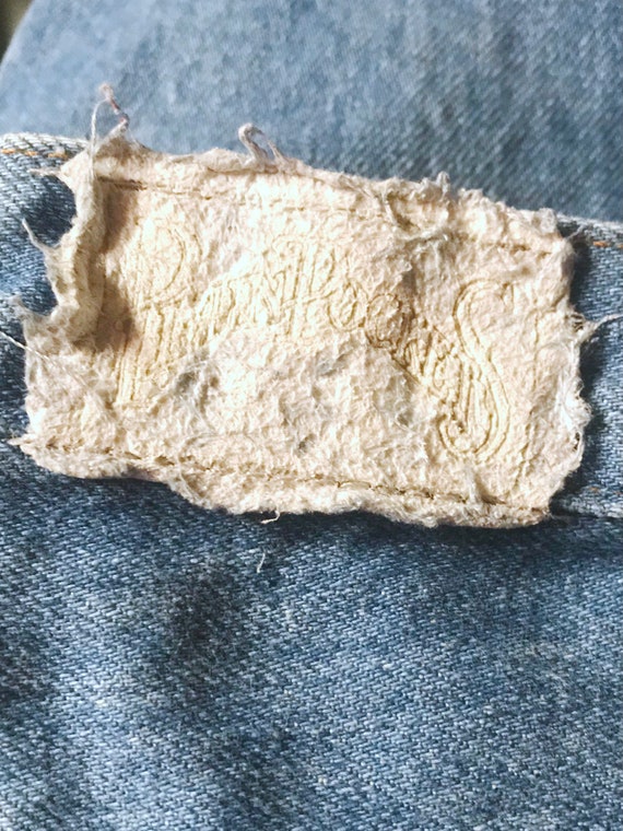 vintage cigarette jeans 70s Vintage Cigarette Jeans - High Waisted JC Penney's Straight Leg Denim