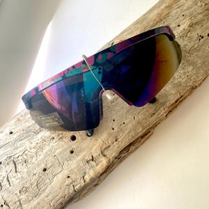 Deadstock 80s Cycling Sunglasses | True Vintage Mirror Lens Glasses | SUNLOVERS Frame Sunglass | Vtg