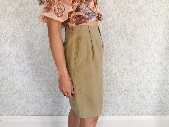 Vintage Linen & Cotton Skirt United Colors of BEN… - image 8