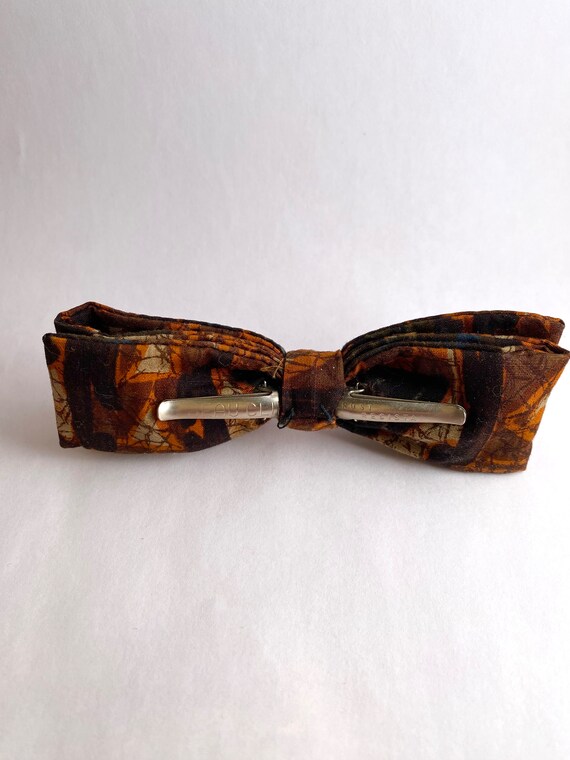 Vintage Batik Bowtie | Rare Mid Century 60s Retro… - image 3