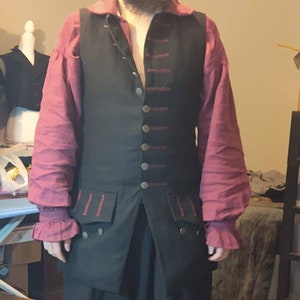 Pirate Vest 100% Linen
