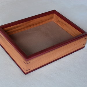 Red oak and purple heart valet