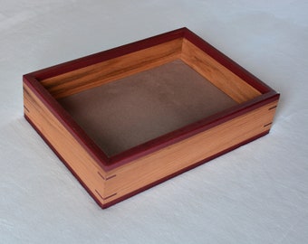 Red oak and purple heart valet