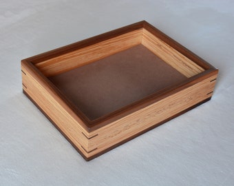 Spalted alder & walnut valet tray