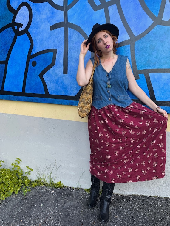 80’s country boho dress