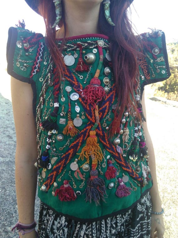 Afghan embroidery top