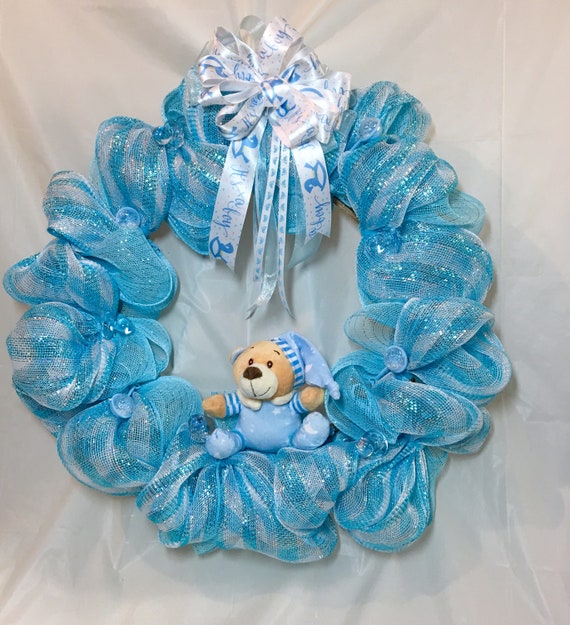 baby boy blue teddy bear