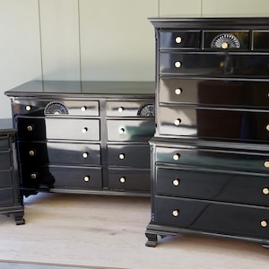 black gloss dresser Amazon.com: jiteentarou Black Malm High Gloss Dresser for Bedroom, 47" Wide 41" Tall Dresser with 8 Drawers, Modern Large Wood Chest of Drawer Handle Free, Living Room, Entryway, Hallway, Black : Home