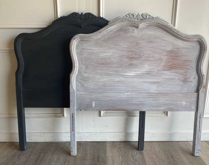 PAIR of Antique Twin Headboards custom Lacquer Included Etsy