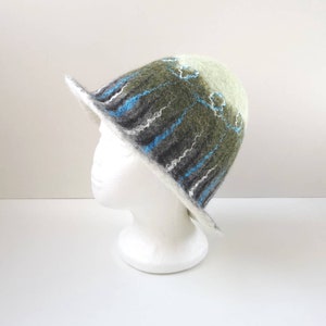 Felted women sauna hat. Handmade to order