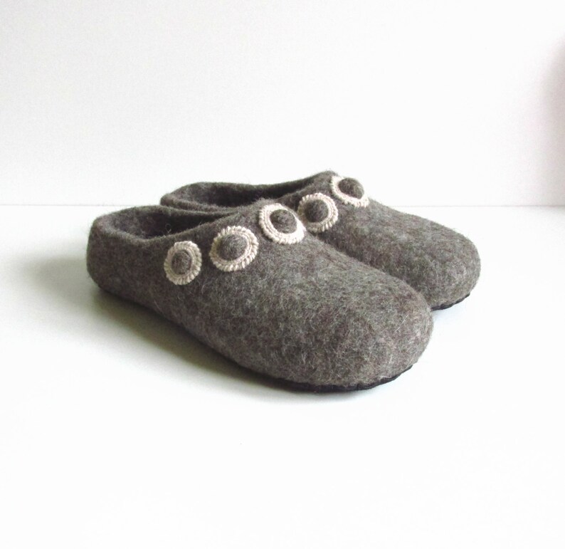 Felted Women Slippers Felted Wool Slippers Felt Slippers Etsy