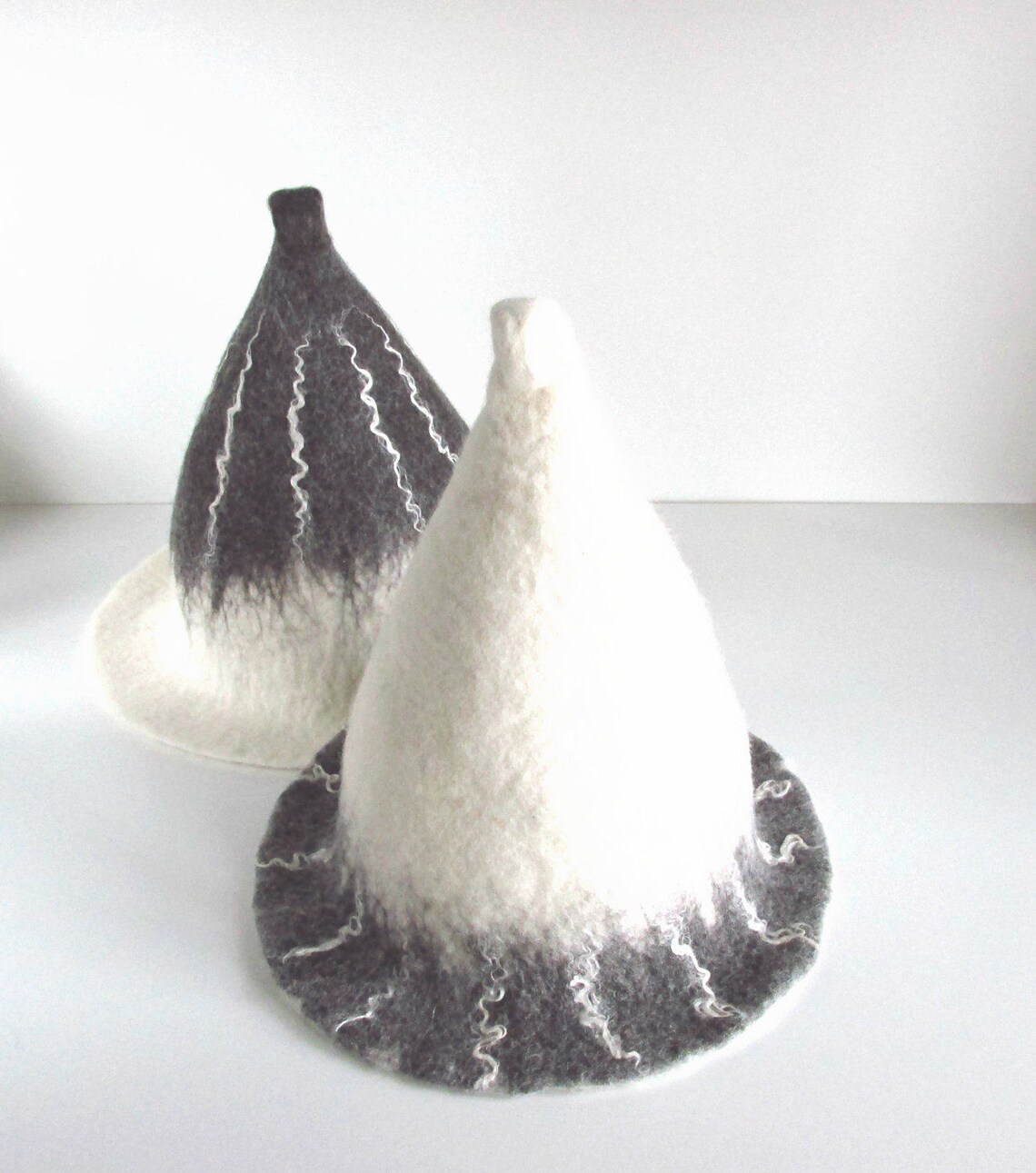 Felted Sauna Hat Set Wool Sauna Hat Sauna Cap White Sauna Etsy