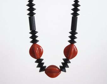 COMPOSITION n.8 // Geometric Necklace // Ceramic necklace //  Statement necklace. Graphic necklace.