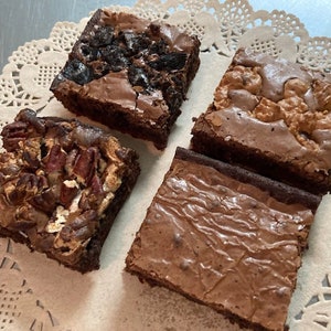 Gourmet Brownie  Four Pack Sampler, Brownie Sampler