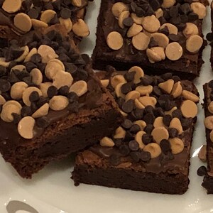 Chocolate Peanut Butter Brownies - Etsy