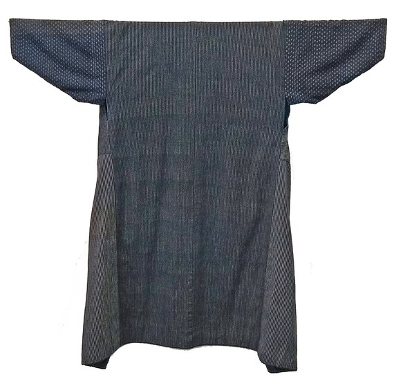 Kimono Antique Indigo, Kasuri and Ikat Japanese T… - image 10