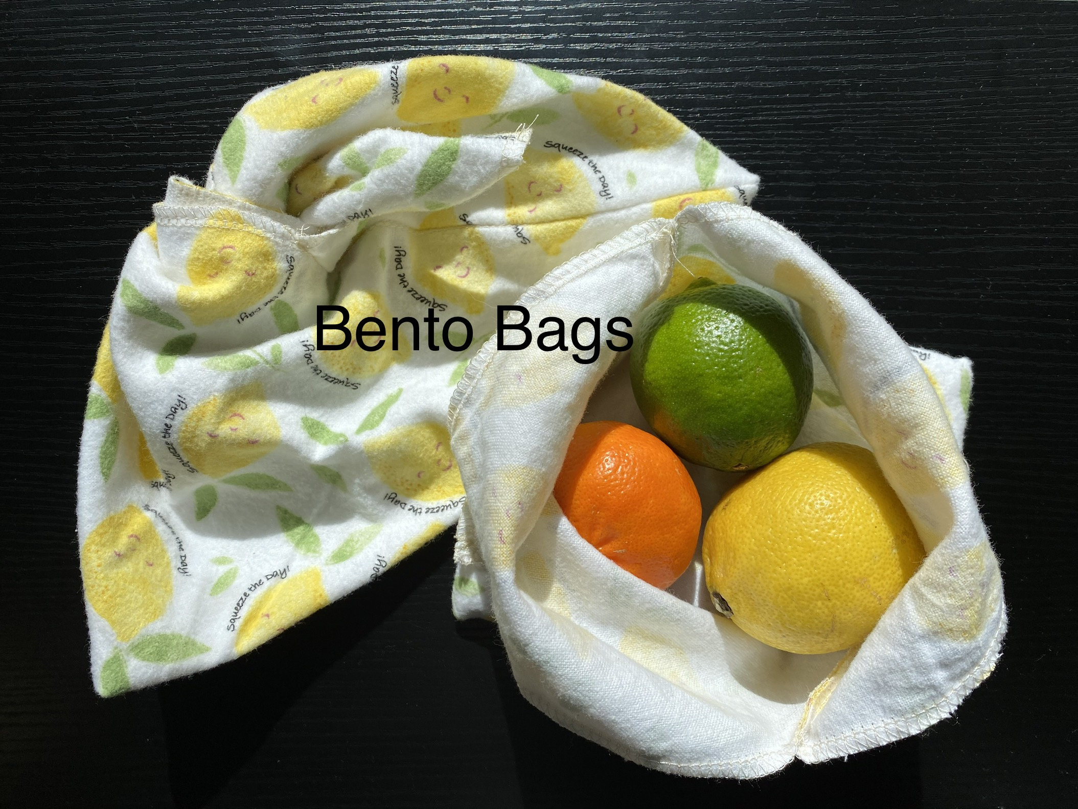 Bento Bags - Squeeze The Day! - Lemon
