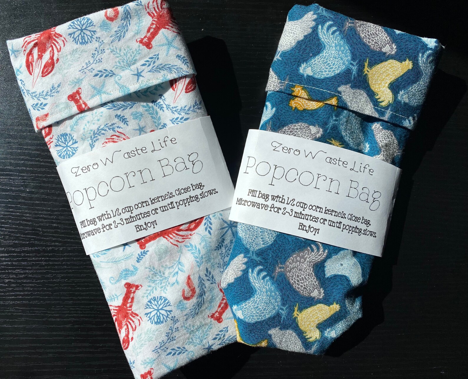 Reusable Popcorn Bags Etsy