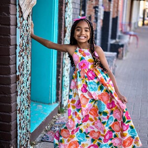 Girls floral maxi outlet