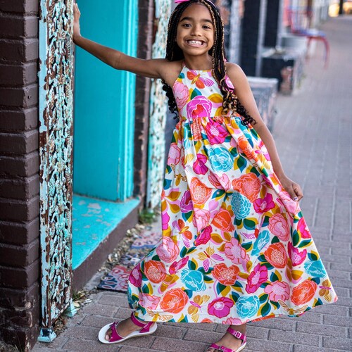 toddler floral maxi dress