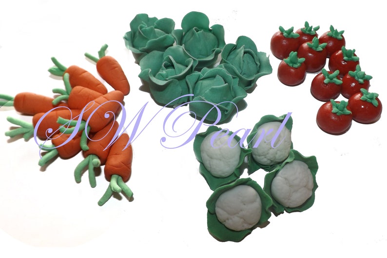 Sugar Vegetables 3D Cake Cupcake Edible Toppers Children Etsy New Zealand