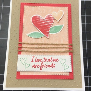 Love Friends - Handmade Card