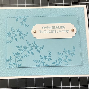 Healing Thoughts - Handmade Card