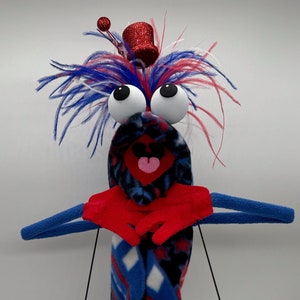 Hand and rod Patriotic Puppet. Child and Adult sized.  |  Professional quality monster hand puppet. Adults, kids, professionals.