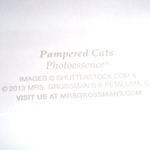 Mrs Grossmans Stickers-Pampered Cats