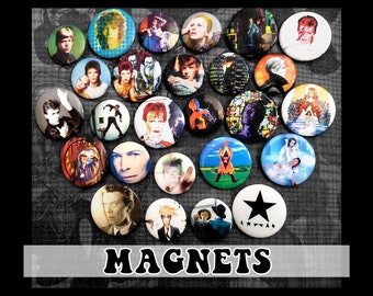 David Bowie Magnets ~ 12-pack or 26-pack