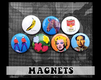 Andy Warhol Magnets ~ 7-pack